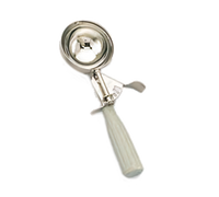 American Metalcraft #8 Stainless Steel Thumb Disher with Gray Handle, 4 oz