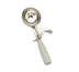 Thumbnail image #1 for American Metalcraft #8 Stainless Steel Thumb Disher with Gray Handle, 4 oz