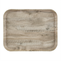 Cambro Décor Series Camtray 16 x 12 Rectangular EpicTread Fiberglass Cafeteria Tray, Light Olive