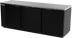 Thumbnail image #1 for Beverage-Air BB94HC-F-B Three-Section Food-Rated Back Bar Refrigerator with Solid Doors, Black Exterior