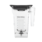 Thumbnail image #1 for Blendtec FourSide™ Jar 40-609-60 75 oz. Clear Tritan Blender Jar with Lid and 3-Inch Wingtip Blade