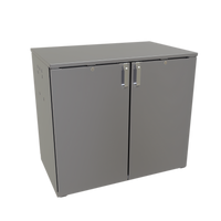 Glastender One-Zone Pass-Thru Remote Refrigeration Back Bar Cooler, 40-Inch, Two-Section