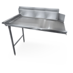 Thumbnail image #1 for Steel Works Stainless SWCDT-48L 48-Inch Right-to-Left Clean Dish Table, 16-Gauge 304 Stainless Steel, 9-3/4-Inch Backsplash