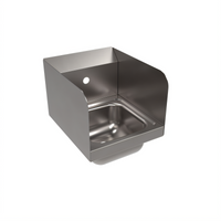 BK Resources Space Saver Wall-Mounted Hand Sink with Dual Side Splashes, 9