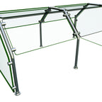 Thumbnail image #1 for Hatco Flav-R-Shield™ ES82-48 Double-Sided Self-Service Food Shield, 2 Bays, 48 x 38 x 23 Inches, Heat-Tempered Glass