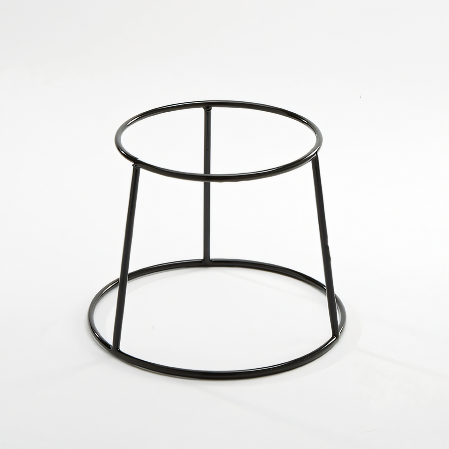 Product image #1 for American Metalcraft Large Round Reversible Pizza Pan Rack Stand, Black Rubber-Coated Steel