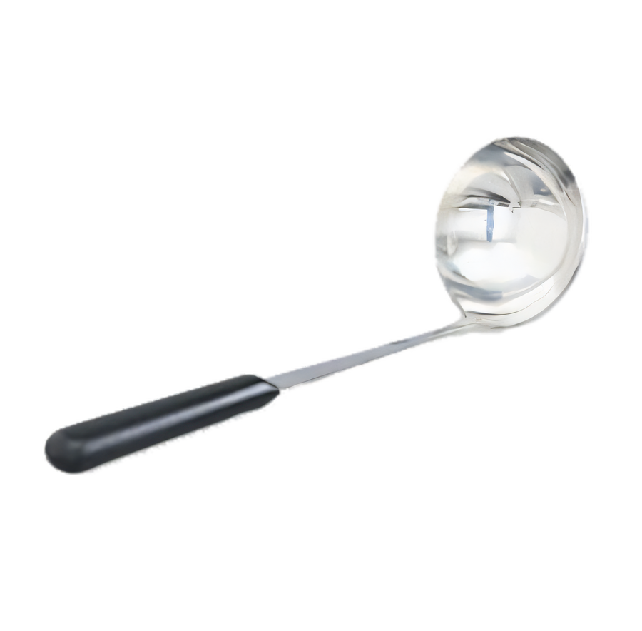 Product image #1 for Kool-Touch® Hollow Handle Buffetware Ladle, 4 oz., 12-9/16 Inch, Stainless Steel With Black Insulated Handle