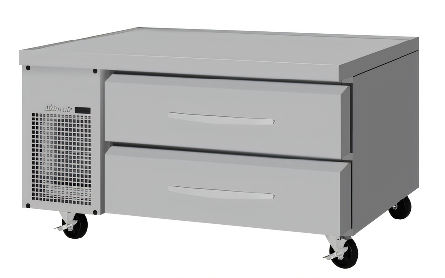 Product image #1 for Turbo Air PRO Series Single-Section 48-Inch Freezer Chef Base with 2 Stainless Steel Drawers, Stainless Steel Top