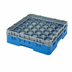 Thumbnail image #2 for Cambro Camrack® Full Size 30-Compartment Glass Rack with Soft Gray Extender, Blue