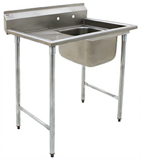 Eagle Group 2-Compartment 430 Stainless Steel Sink with Left Drainboard, 56-5/8 Inch