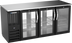 Thumbnail image #1 for Beverage-Air 72-Inch Shallow-Depth Three-Section Open Food-Rated Pass-Thru Back Bar Refrigerator with Glass Doors