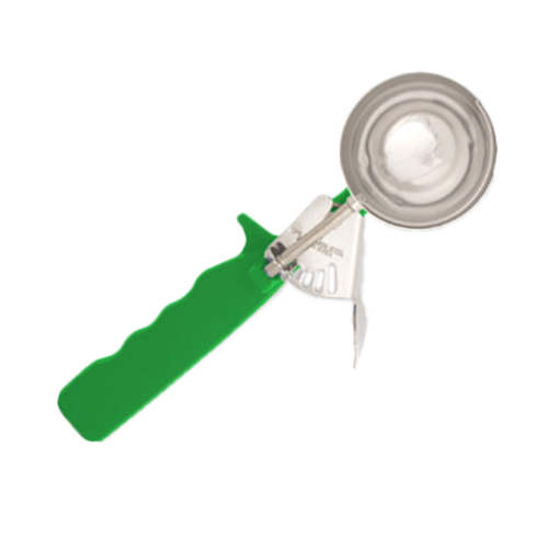 Product image #1 for Crestware #12 Deluxe Thumb Lever Disher, 2 to 3 oz, Green Ergonomic Handle
