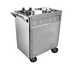 Thumbnail image #1 for Mobile Stainless Steel Dim Sum Cart with Waterbath Steamtank, Alcohol/Canned Heat