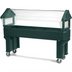 Thumbnail image #1 for SixStar™ 6-Foot Portable Ice-Cooled Food Bar with Double-Sided Acrylic Sneeze Guard, Forest Green