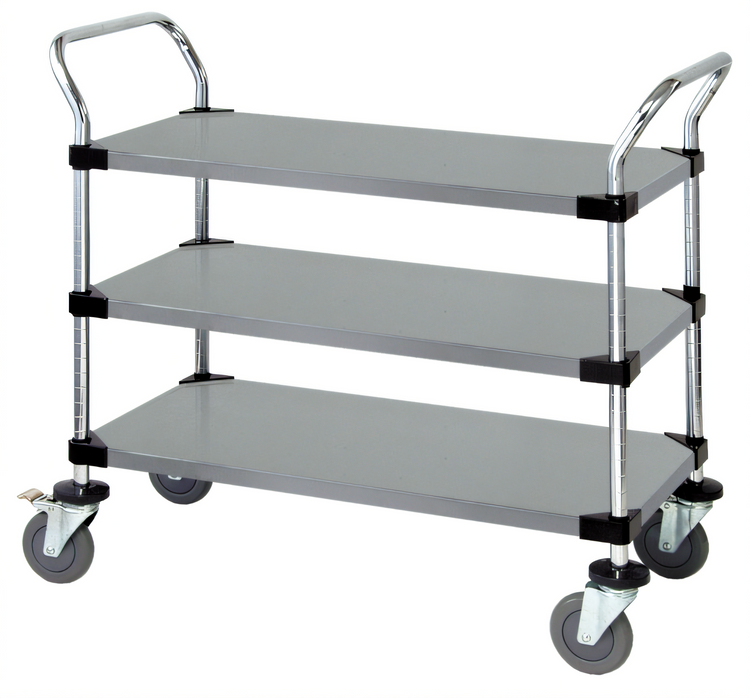Product image #1 for Quantum WRSC-1860-3SS 3-Shelf Stainless Steel Utility Bus Cart
