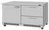 Thumbnail image #1 for Turbo Air PRO Series Front-Breathing Two-Section Undercounter Refrigerator with 1 Solid Door and 2 Drawers