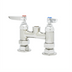 Thumbnail image #1 for T&S Brass B-0325-LNCC Double Pantry Deck-Mount Mixing Faucet, 4-Inch Centers, Less Nozzle