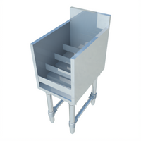 Sapphire Manufacturing Freestanding 4-Step Underbar Liquor Rack, 12 x 18 x 33-1/4 Inches