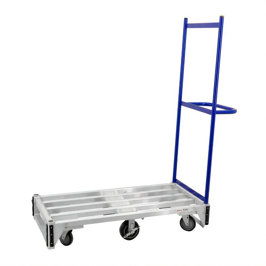 Product image #1 for Omcan Aluminum Mobile Stocking Cart, 48 x 23 x 63.25 Inches, 660 lb. Capacity