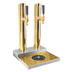 Thumbnail image #1 for Micro Matic Skyline 2-Faucet Countertop Glycol-Cooled Draft Beer Station with Glass Rinser, PVD Brass Finish