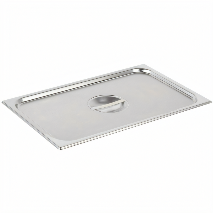 Product image #1 for Vollrath Super Pan V® Full-Size Stainless Steel Reinforced Flat Solid Steam Table Pan Cover with Handle