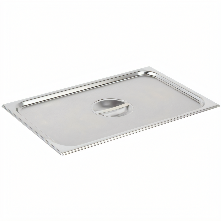 Product image #1 for Vollrath Super Pan V® Full-Size Stainless Steel Reinforced Flat Solid Steam Table Pan Cover with Handle