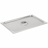 Vollrath Super Pan V® Full-Size Stainless Steel Reinforced Flat Solid Steam Table Pan Cover with Handle