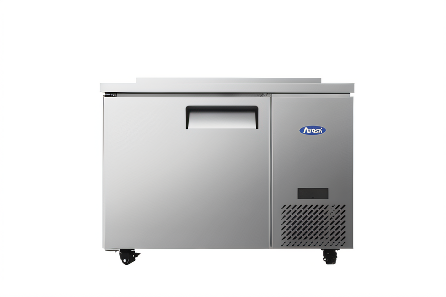Product image #1 for Atosa 44-Inch One-Section Worktop Refrigerator with 4-Inch Backsplash and Solid Door