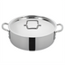 Thumbnail image #1 for Tri-Gen 14 Qt Round Triply Induction Ready Stainless Steel Brazier with Cover