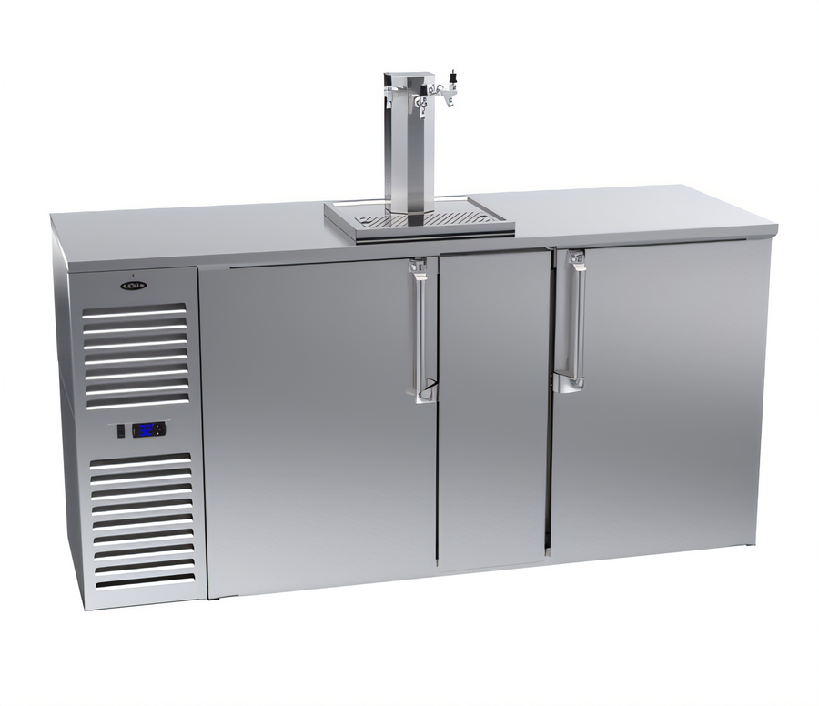 Product image #1 for Krowne DB72 Two-Section Self-Contained Direct Draw Draft Beer Cooler, 72-Inch Wide