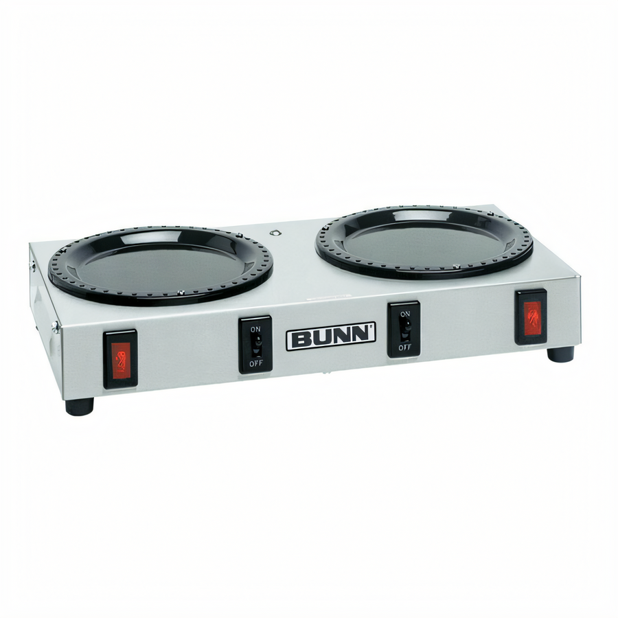 Product image #1 for BUNN WX2 Side-by-Side Double Coffee Pot Warmer, 2 x 100W, 120V