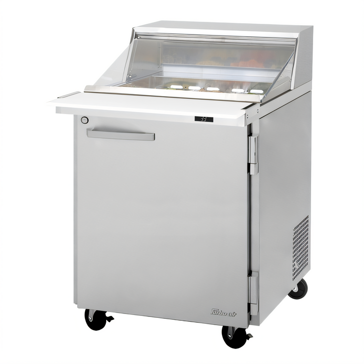 Product image #1 for Turbo Air PRO Series 27-1/2-Inch Wide Mega Top Sandwich/Salad Prep Table with Clear Lid, 1-Section, 8 Cu. Ft.