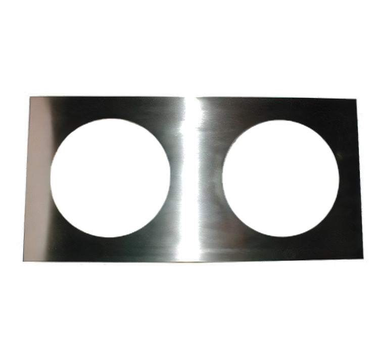 Product image #1 for APW Wyott Stainless Steel Adapter Plate for W-43V Warmer with (2) 11-Quart Round Inset Holes