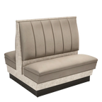 Thumbnail image #1 for ATSMFG ATS AT&S-AD-LXL42-6CH GR7 Alex Laminate Standard Booth, double, 48" long x 42" high, 6-channel back, Laminate Trim, removable sinuous spring