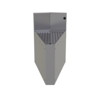 Glastender CIWB-25 Inside Wedge Corner Drainboard with Backsplash, 24-Inch Deep, 25° Angle, No Legs