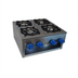 Thumbnail image #1 for Comstock-Castle 20-Inch Deep Frame Countertop Gas Hot Plate, 4 Burners, Stainless Steel