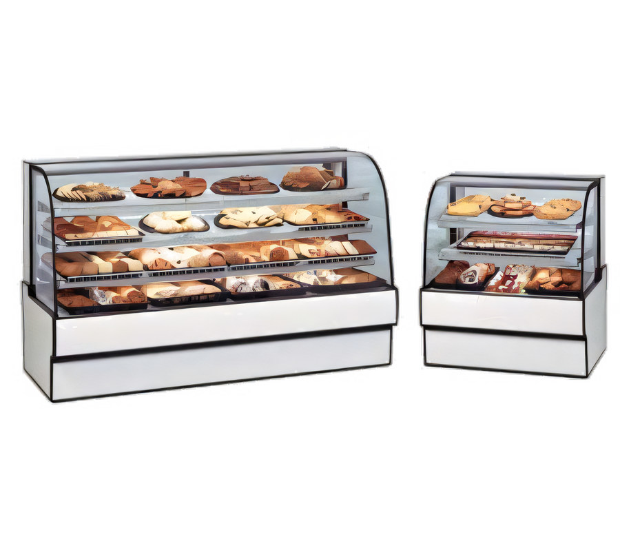 Product image #1 for Federal Industries Curved Glass Non-Refrigerated Bakery Display Case, Full-Service, 59.13 Inch Wide