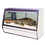 Thumbnail image #1 for Howard-McCray R-CFS32E-4-BE-LED 50-Inch Remote Fish & Poultry Service Case, Straight Glass, Black Exterior/White Interior, LED