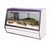 Thumbnail image #1 for Howard-McCray 50-Inch Remote Fish & Poultry Service Case, Endless Design, Black Exterior/White Interior, LED Lighting