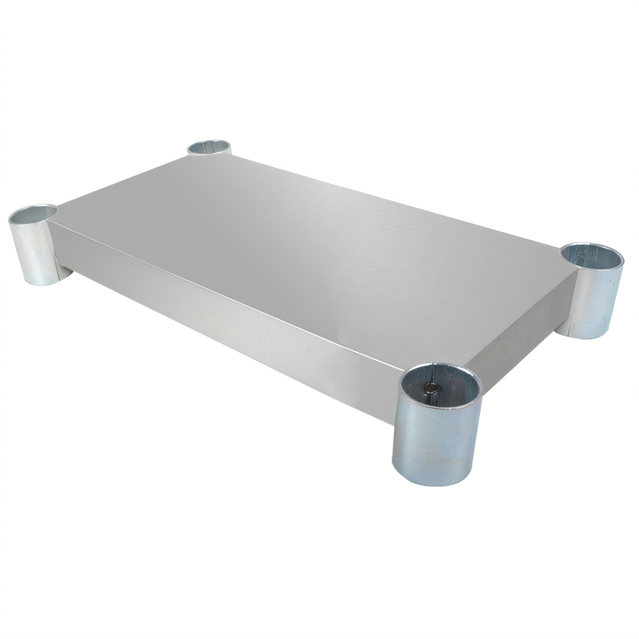 Product image #1 for BK Resources 18-Gauge 430 Stainless Steel Undershelf for 60 x 36 Inch Work Table