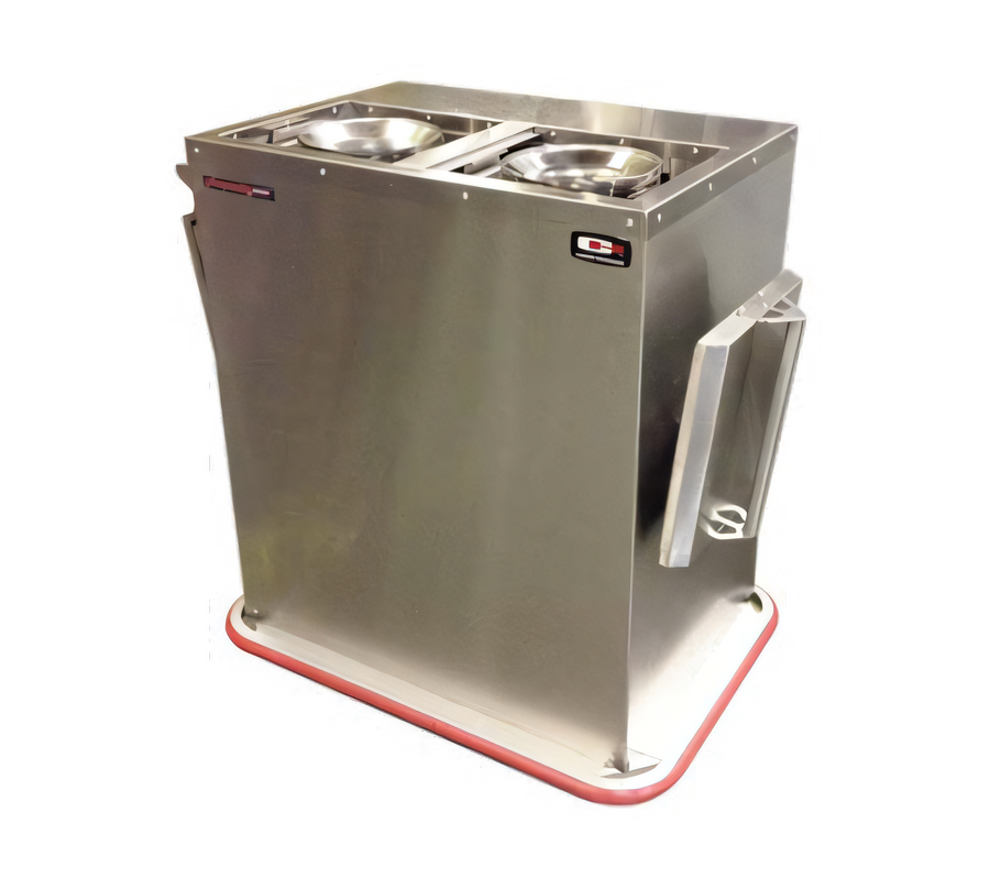 Product image #1 for Carter-Hoffmann 2-Silo Enclosed Heated Combo Plate and Base Heater, 120 Bases or 150 Plates