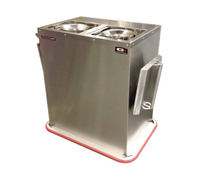 Carter-Hoffmann 2-Silo Enclosed Heated Combo Plate and Base Heater, 120 Bases or 150 Plates