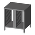 Thumbnail image #1 for Lainox Naboo Stainless Steel Floor Stand with Tray Runners for 1/1 GN Oven with Hood