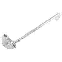 Winco Prime 8 oz One-Piece Stainless Steel Ladle