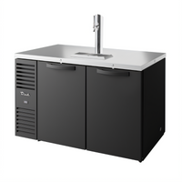 True Pass-Thru Single-Zone Refrigerated Draft Bar Cooler, 60-Inch, 4 Doors, 1 Beer Column