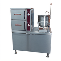 Southbend Steam Electric Convection Steamer/Kettle with 2 Compartments, 6-Gallon Kettle, and 44-Inch Cabinet Base
