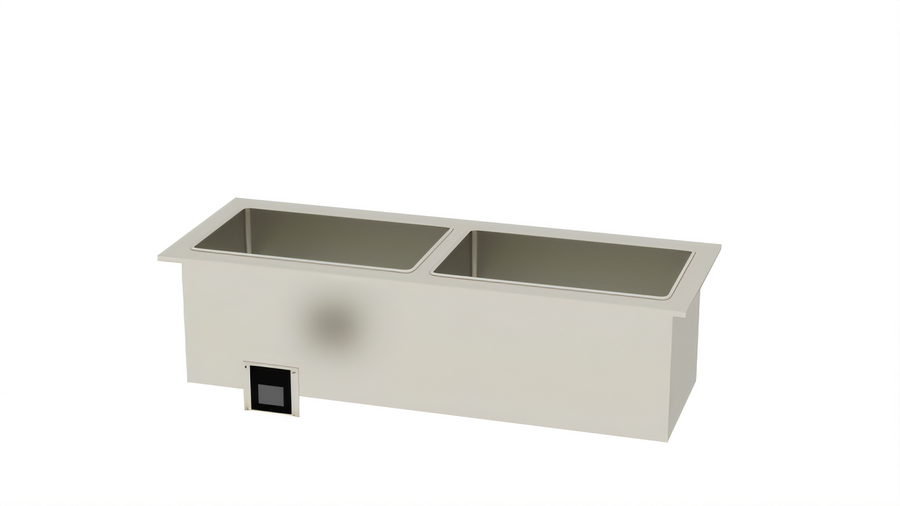 Product image #1 for Duke Slimline Drop-In Waterless Electric Hot Food Well with (2) 12 x 20 Inch Pans