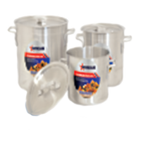 Omcan 120 Quart Aluminum Stock Pot with Dual Handles
