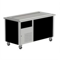 Randell Custom & Serving 48-Inch Mobile Modular Frost Top Serving Station with Open Cabinet Base