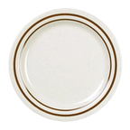 Thumbnail image #1 for Thunder Group Arcadia AD109AA 9" Round Melamine Dinner Plate with Rolled Edge, Break-Resistant Case of 6 Dozen
